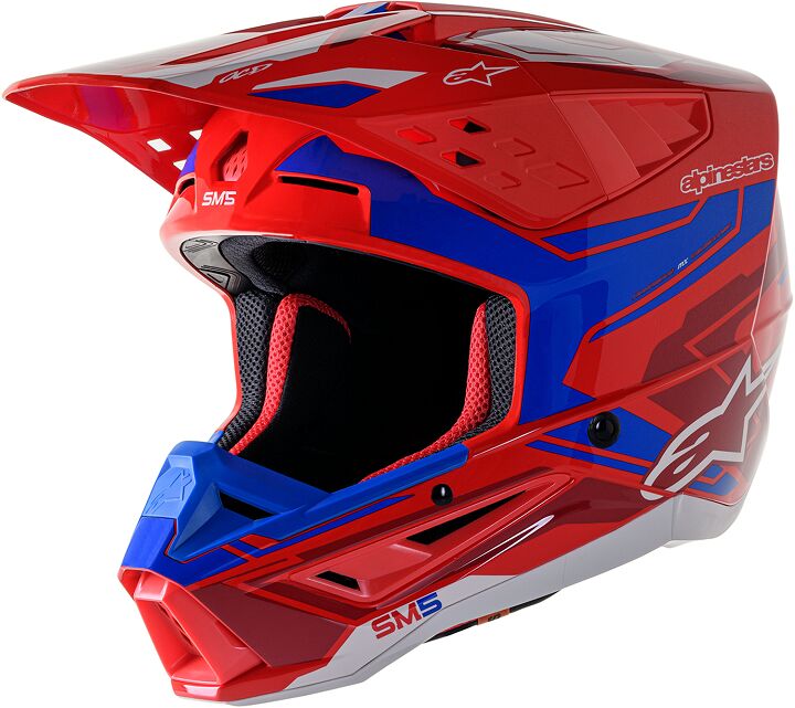 Alpinestars Casque SM5 ACT2 Red/bl S