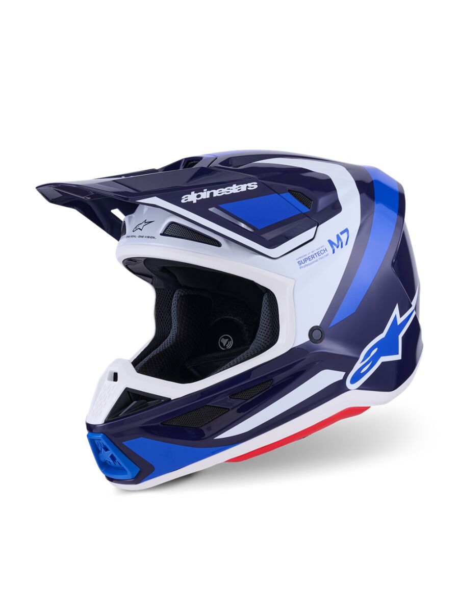 Alpinestars Casque SM7 Rise Blue/white L