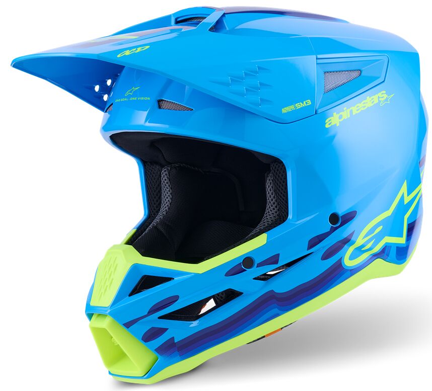 Alpinestars Casque SM3 Force Cyan XL