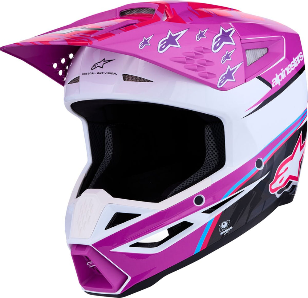 Alpinestars Casque SM3 Falcon Pur/wht/pnk