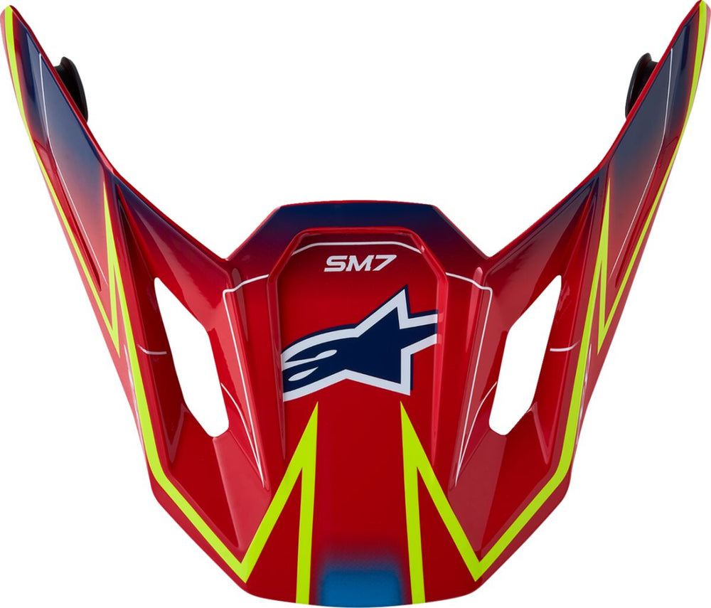 Alpinestars Visière S-M7 Cast Rd/yl/bl