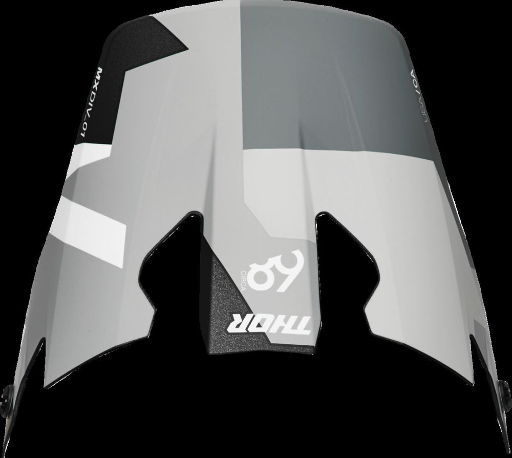 Thor Visière R-sport CRBN Brave Gy/wh