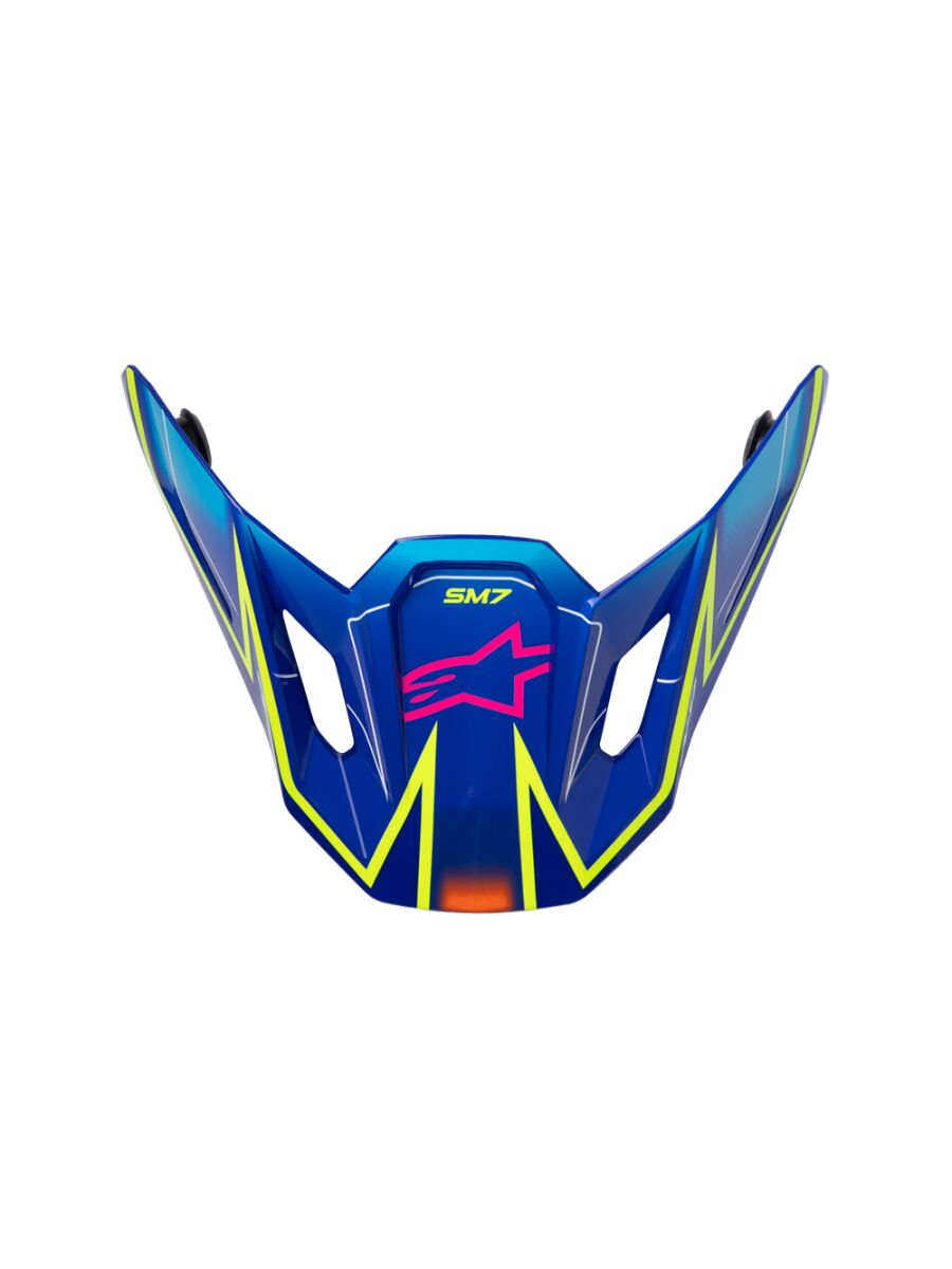 Alpinestars Visière SM7 Cast Blu/yl/pink