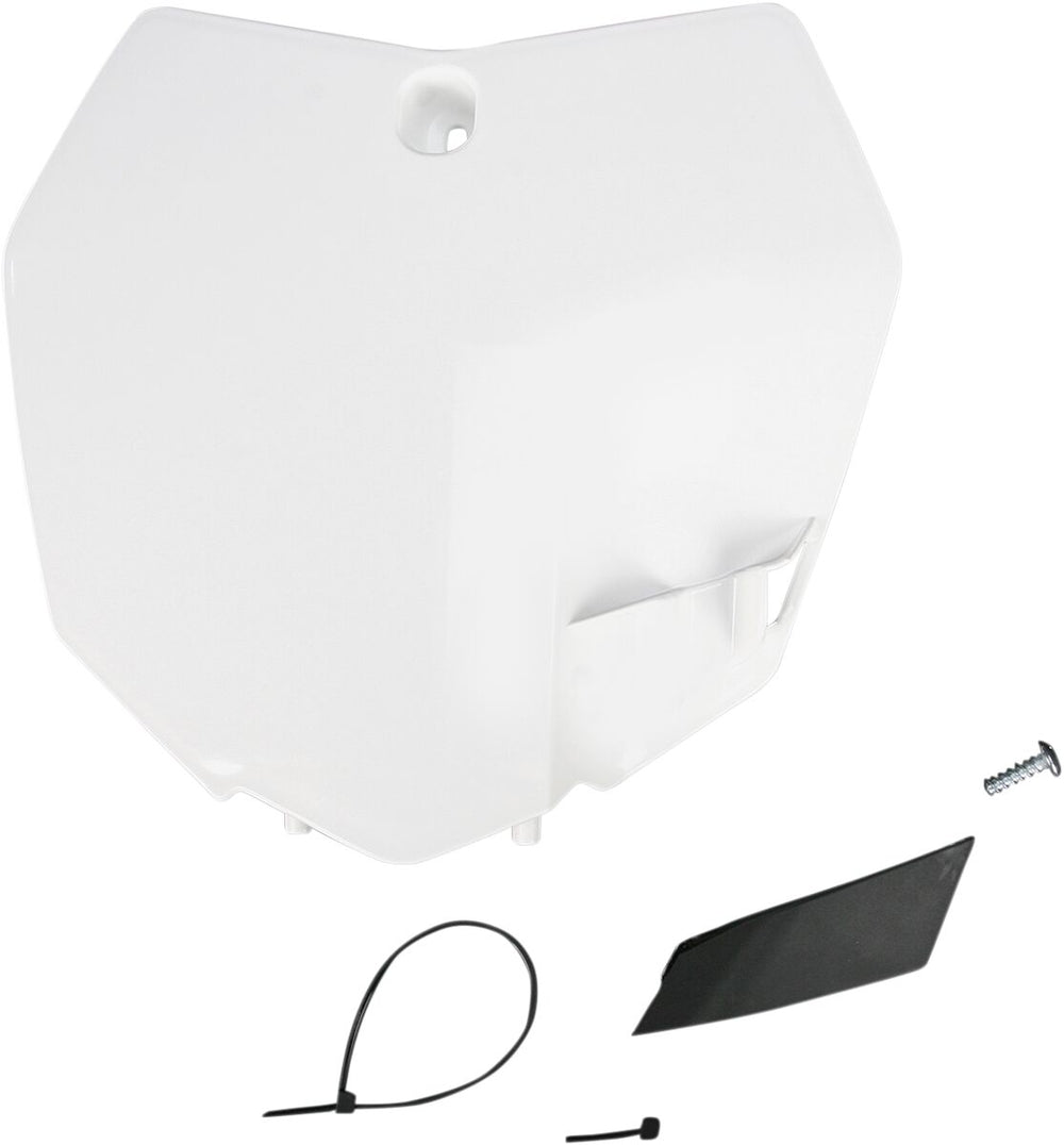 UFO Plaque FRT Sx/sxf 13-15 WHT