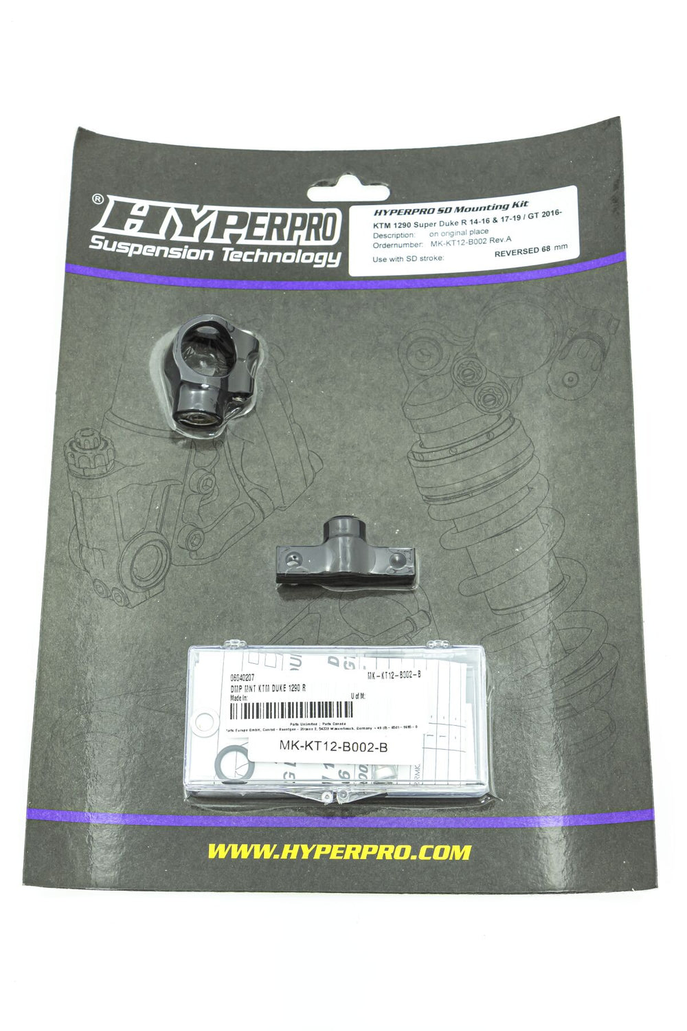 Hyperpro SD Support Kit Noir KTM 1290 S