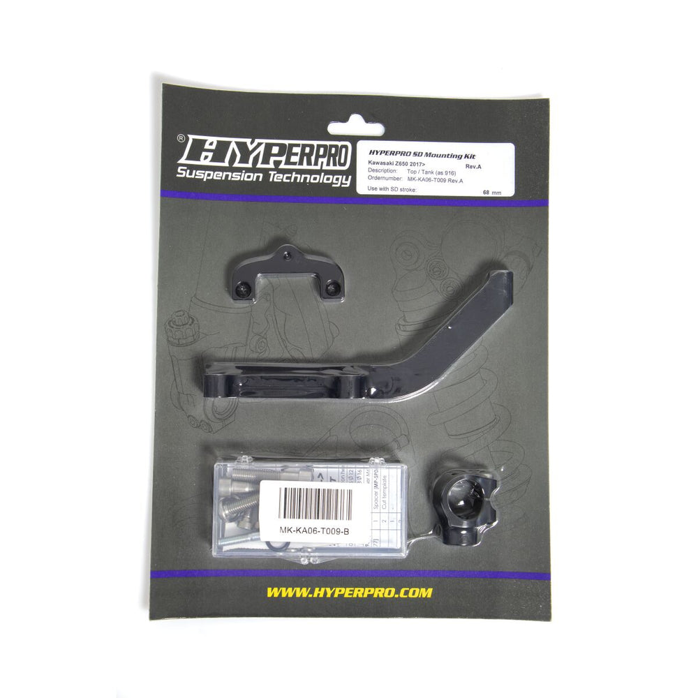 Amortisseur de direction Hyperpro SD Support Kit Noir Kawasaki Z pour Kawasaki Z 650 et Z 650 ABS — réf 06040275