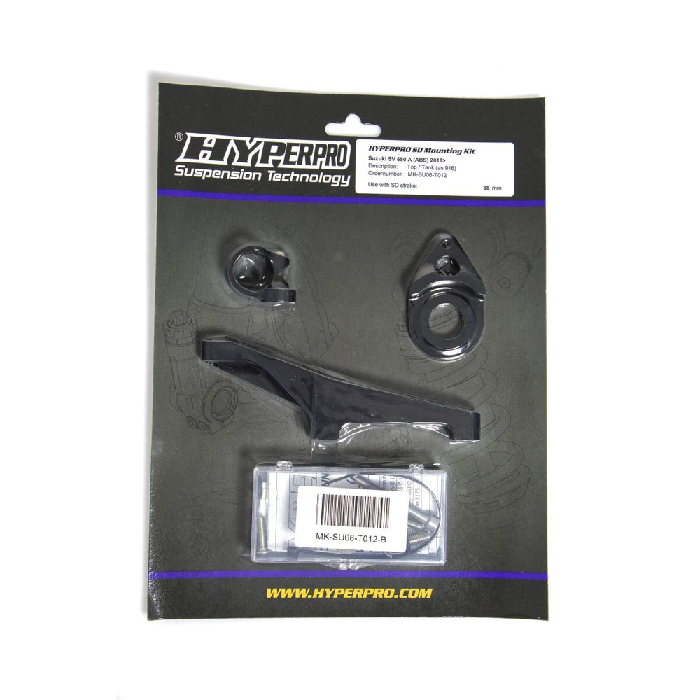 Amortisseur de direction Hyperpro SD Support Kit Noir Suzuki SV pour Suzuki SV 650 et SV 650 ABS — réf 06040283