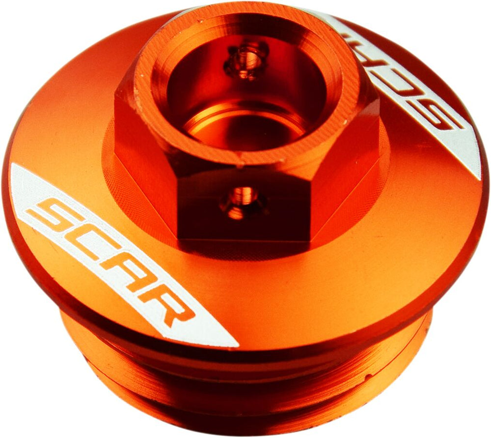 Scar Huile Filler Bouchon Orange