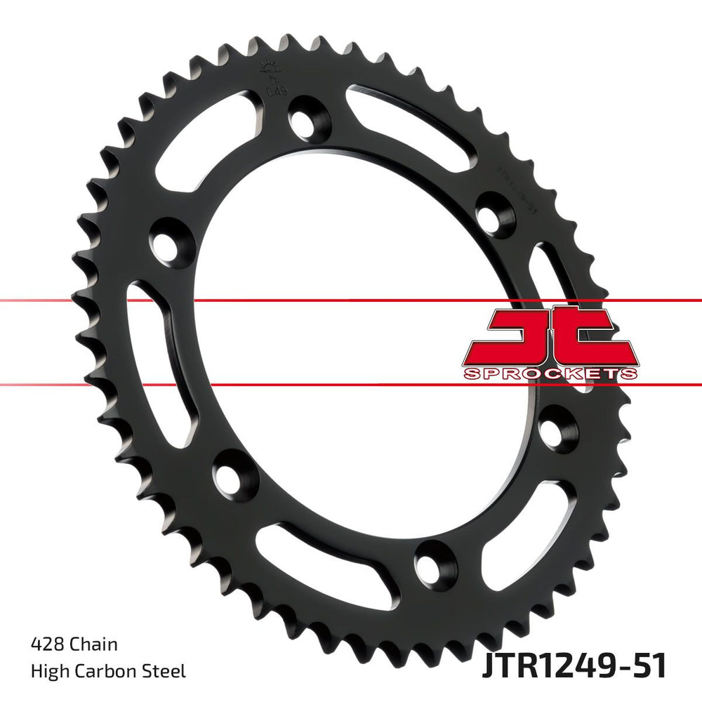 JT Sprockets Pignon Arrière 51T 428