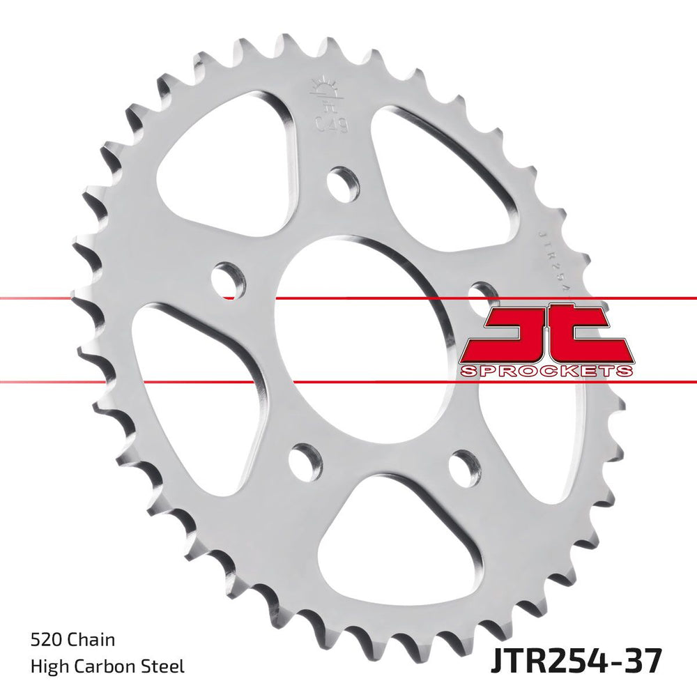 Couronne acier JT Sprockets Pignon Arrière 37T 520 pour Honda CBF 250, XL 200 R et XR 200 R — réf 12100428