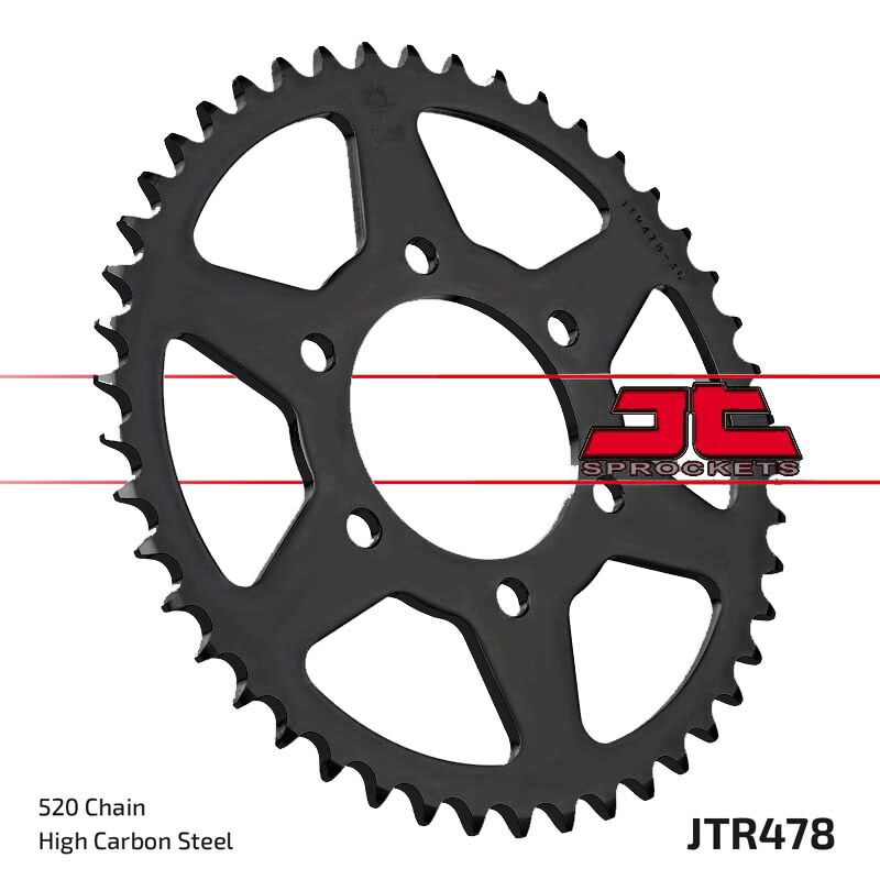 JT Sprockets Pignon Arrière 43T 520 BLK