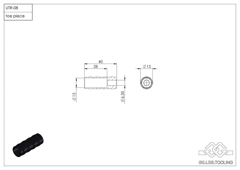 Gilles Tooling Toe Piece Shift Latéral UTR-08-B
