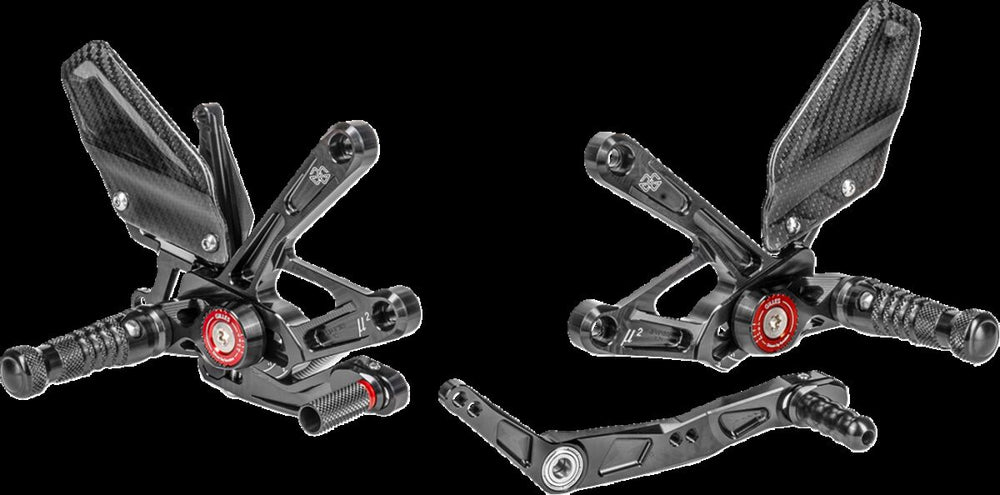 Gilles Tooling Rearset MUE2 Yamaha Noir
