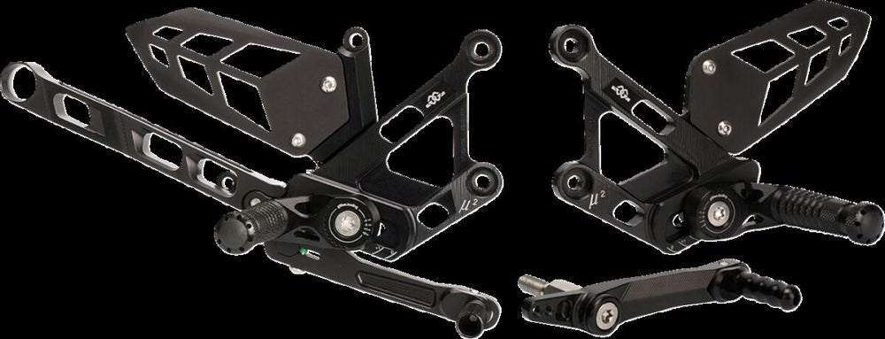 Gilles Tooling Rearset MUE2 Yamaha Noir