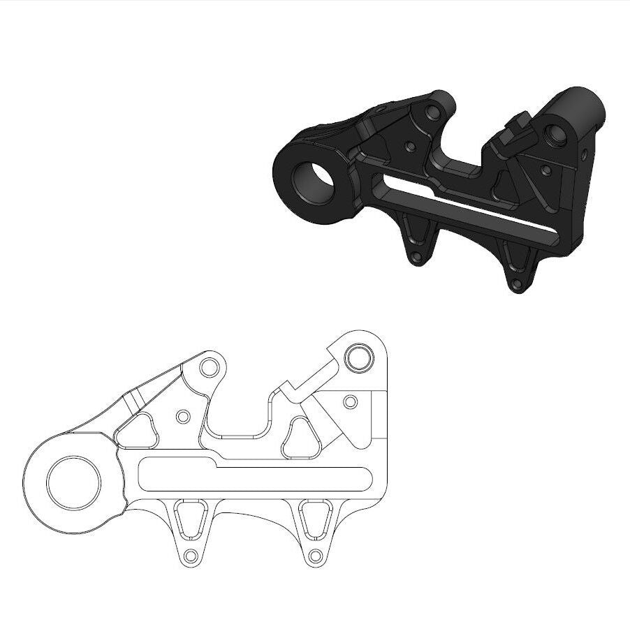Moto-Master Frein Étrier Adaptor 240MM