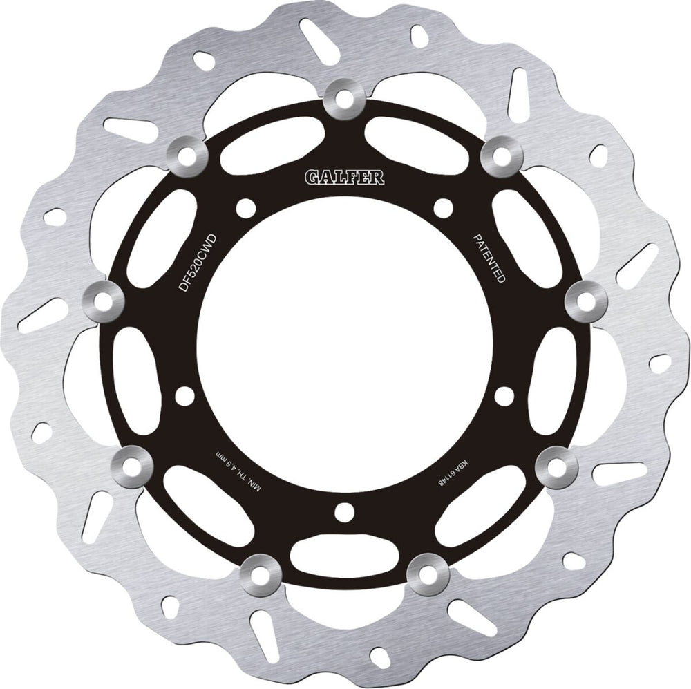 Disque de frein route Galfer Float Wave Droit pour Yamaha XTZ 1200 ABS, XTZ 1200 E ABS et YZF-R1 1000 — réf 17103849