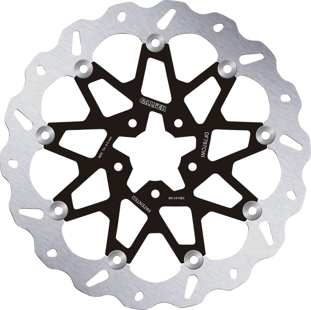 Disque de frein route Galfer Float Wave Gauche pour Husqvarna SVARTPILEN 701 ABS et VITPILEN 701 ABS — réf 17103882