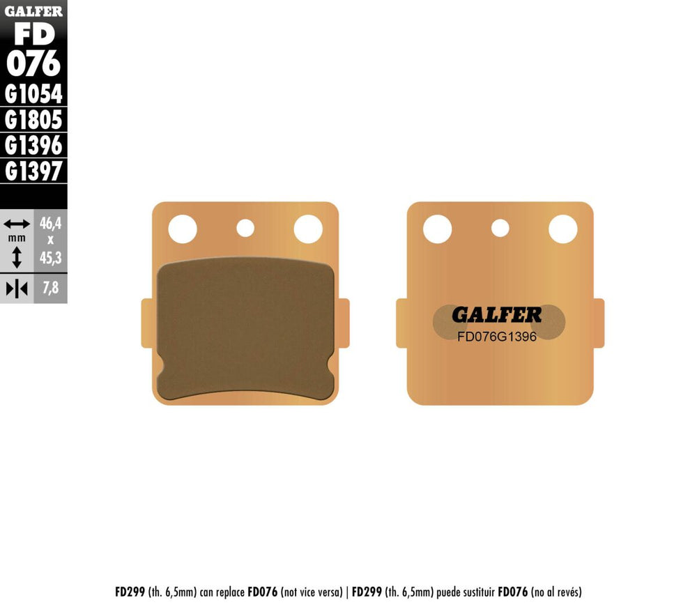 Galfer Frein Plaquette Sintered Off ROAD