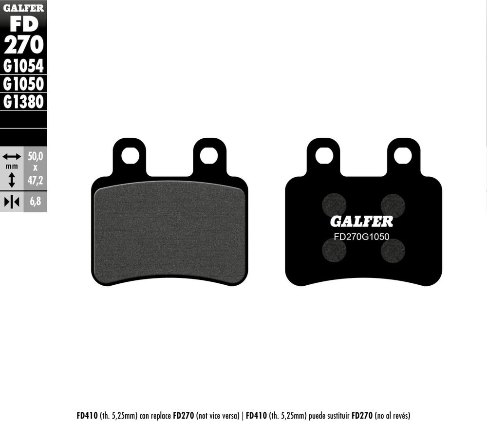 Galfer Frein Plaquette Semi Metal Scooter