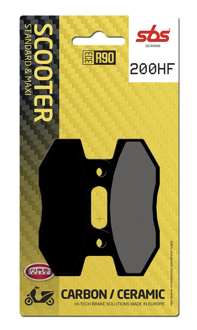Plaquettes de frein organiques SBS Car/cer Scoot — réf 17201018