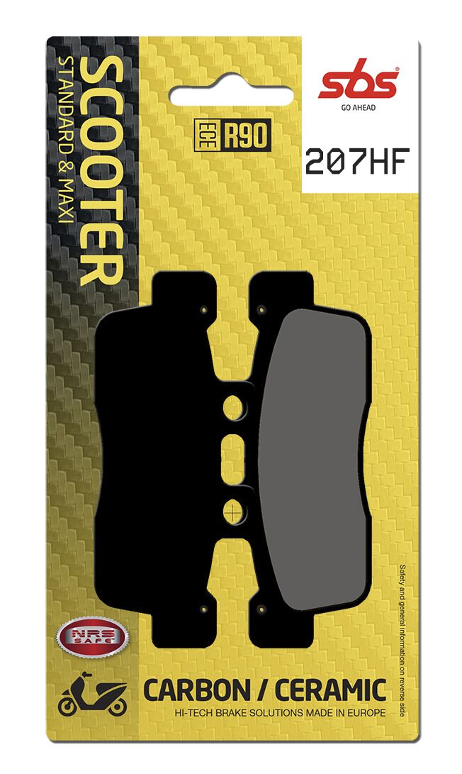 Plaquettes de frein organiques SBS Car/cer Scoot — réf 17201033