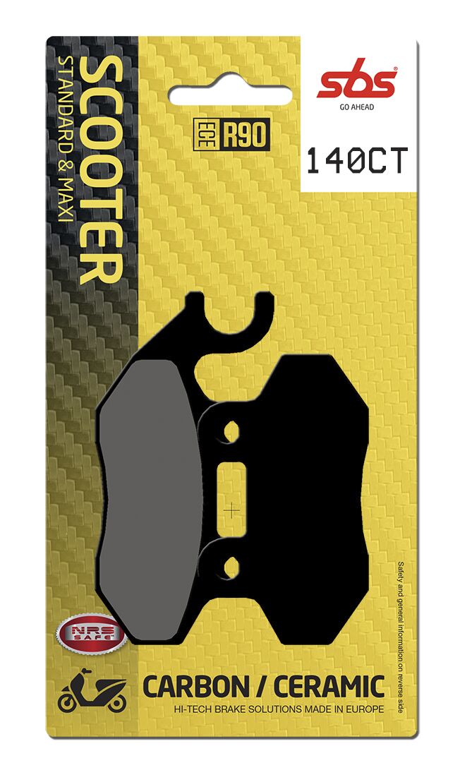 Plaquettes de frein organiques SBS Car/cer Scoot — réf 17201048