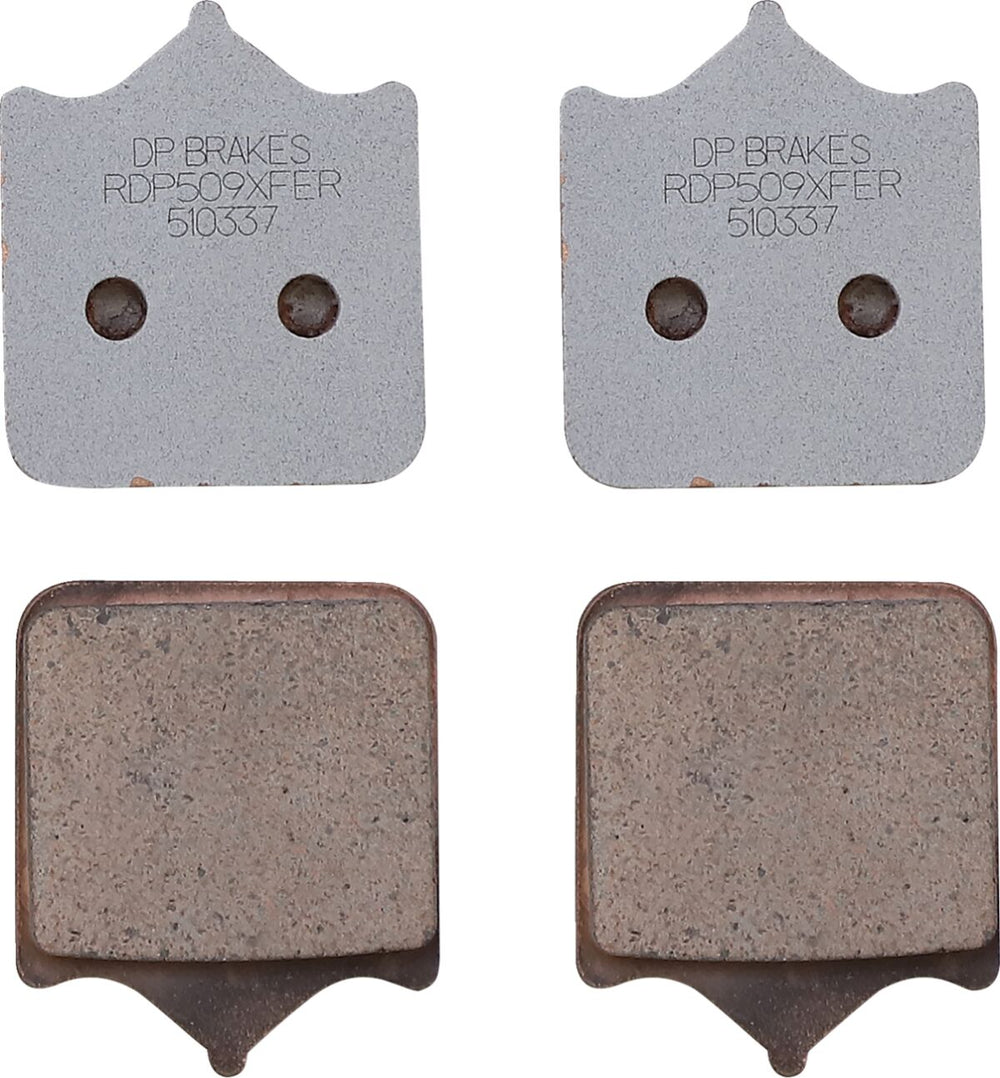 Plaquettes de frein fritté métal DP Brakes DP RDP509 pour Triumph SPEED TWIN 1200 ABS, STREET SCRAMBLER 900 ABS et STREET TWIN 900 ABS — réf 17211256
