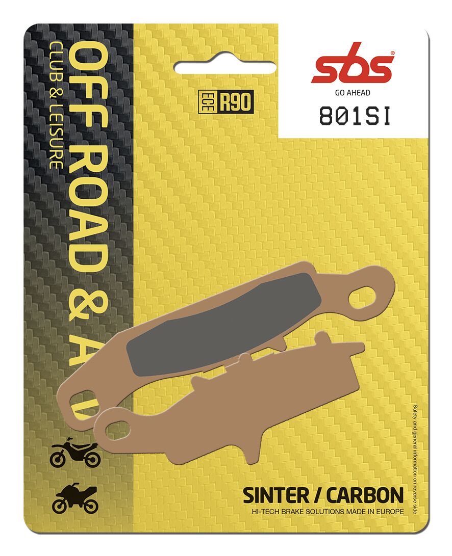 Plaquettes de frein fritté métal SBS Sint/car Off — réf 17211636