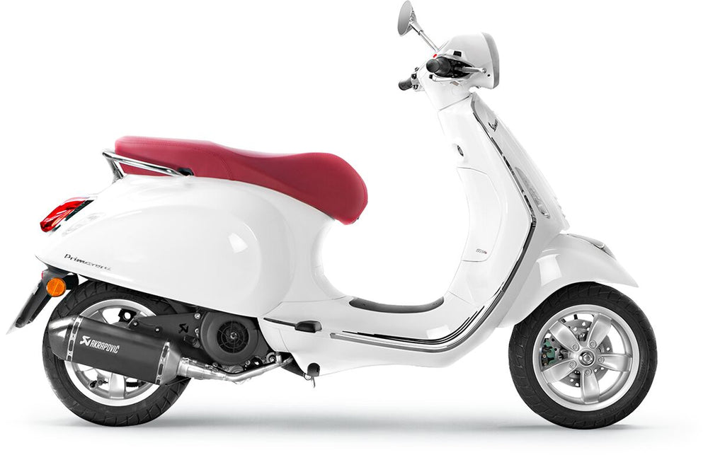 Ligne d'échappement route Akrapovic Silencieux SS/CF BLK Vespa pour Vespa PRIMAVERA 125 IGET ABS, PRIMAVERA 125 S IGET ABS et 4 autres modèles