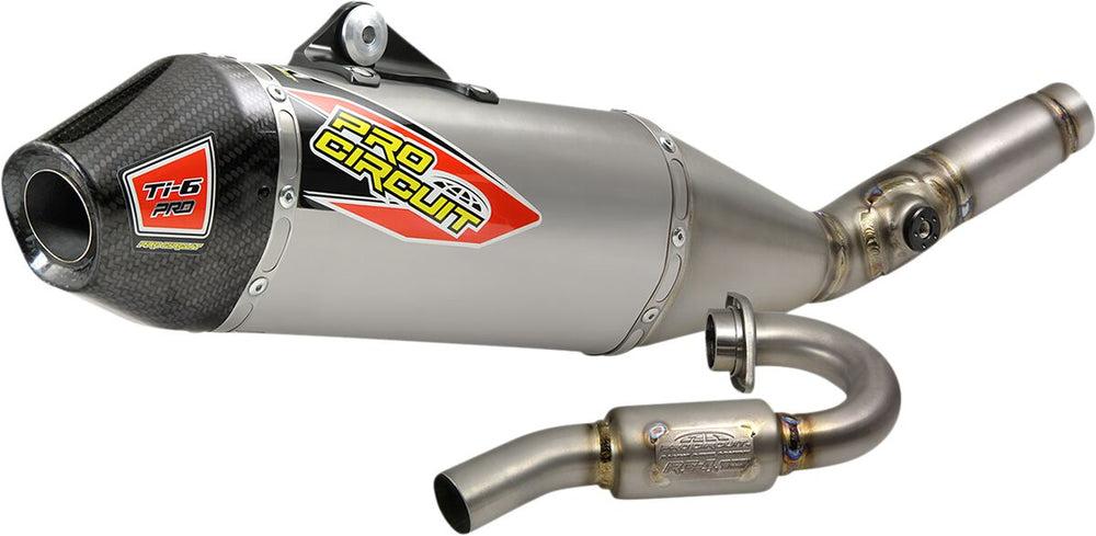 Ligne d'échappement tout-terrain Pro Circuit Exhst TI6PROW/CF KX250'21 pour Kawasaki KX 250 et KX 250 X — réf 18201977