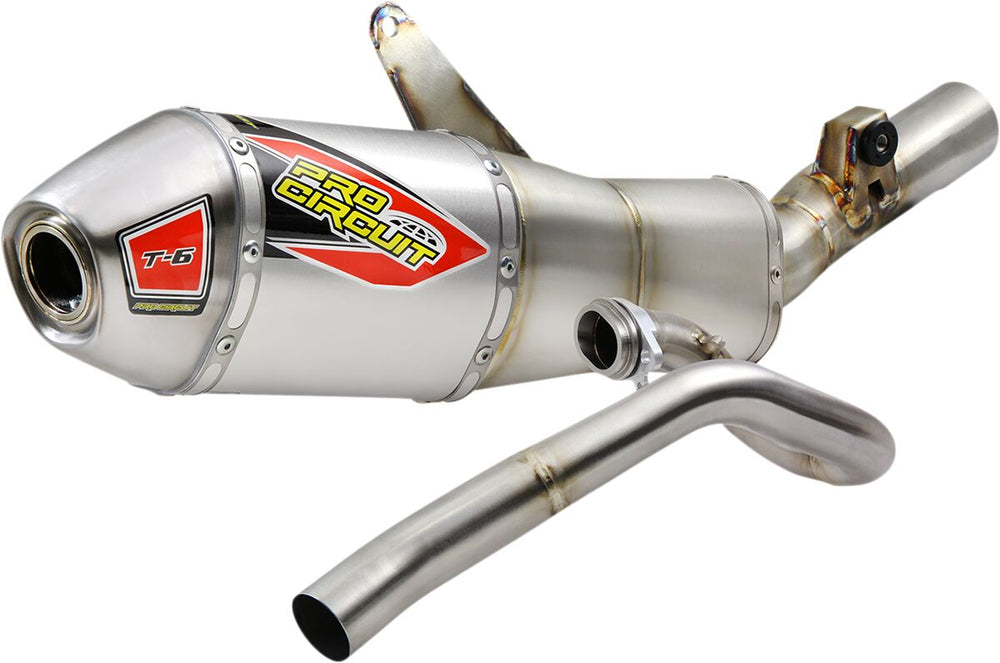 Ligne d'échappement tout-terrain Pro Circuit T-6 CRF450R '21 pour Honda CRF 450 R et CRF 450 RX — réf 18201995