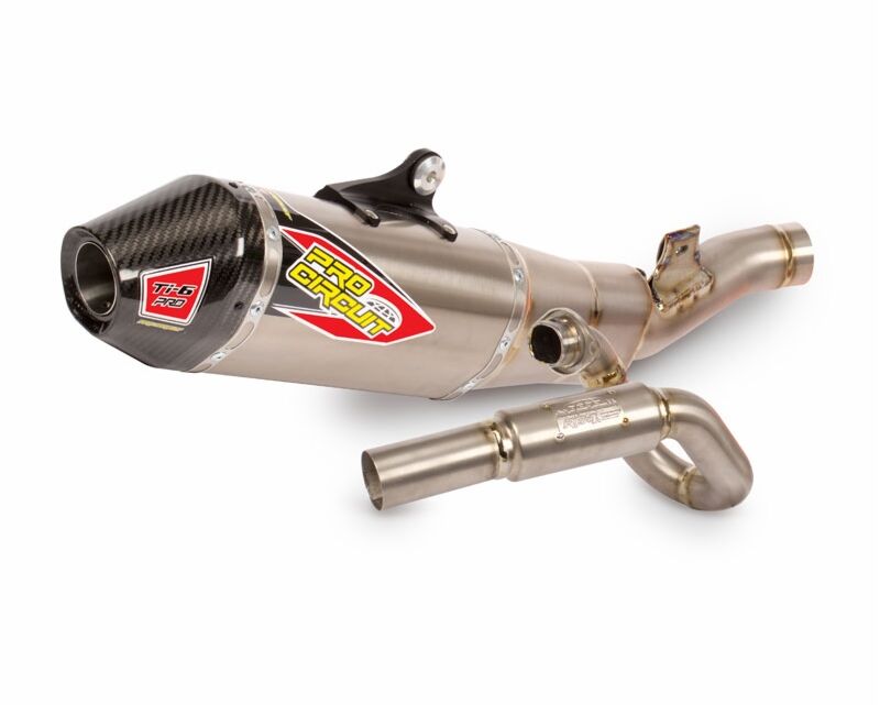 Ligne d'échappement tout-terrain Pro Circuit TI-6 KX450 24 pour Kawasaki KX 450 et KX 450 X — réf 18202039