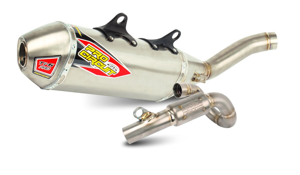 Ligne d'échappement tout-terrain Pro Circuit TI-6 BC Complet Titan — réf 18202115