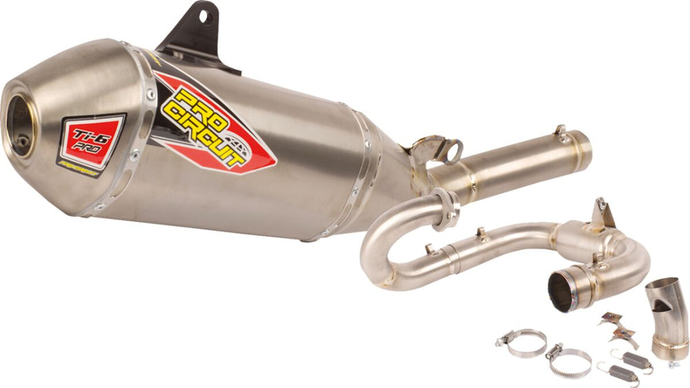 Ligne d'échappement tout-terrain Pro Circuit TI-6 BC Complet Titan pour Yamaha YZ 250 F et YZ 250 FX — réf 18202174