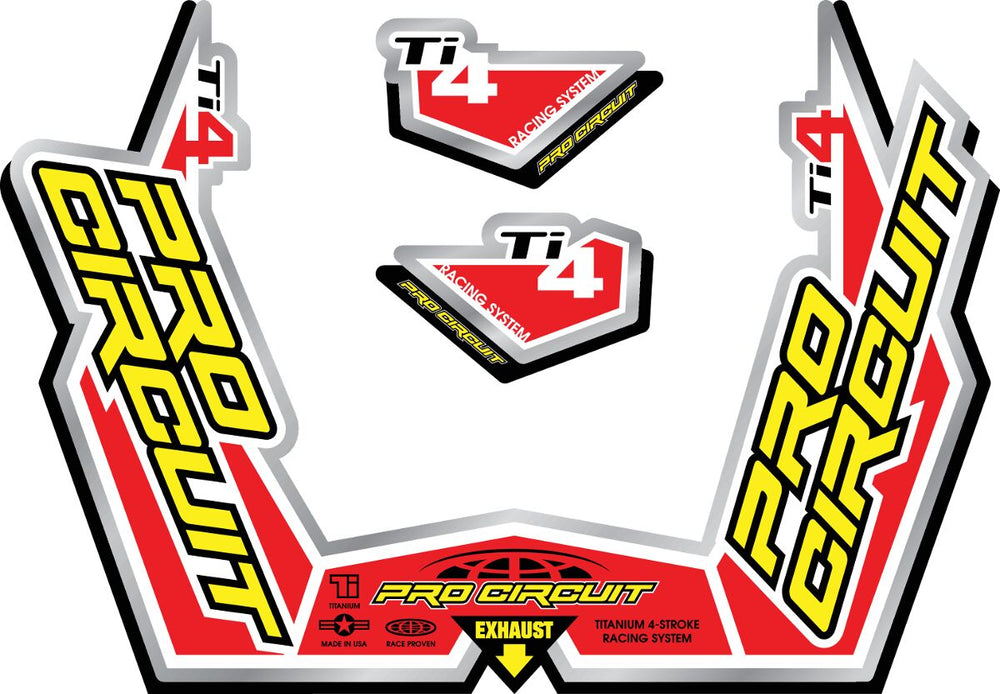 Pro Circuit Échappement Autocollant KT TI4-GP