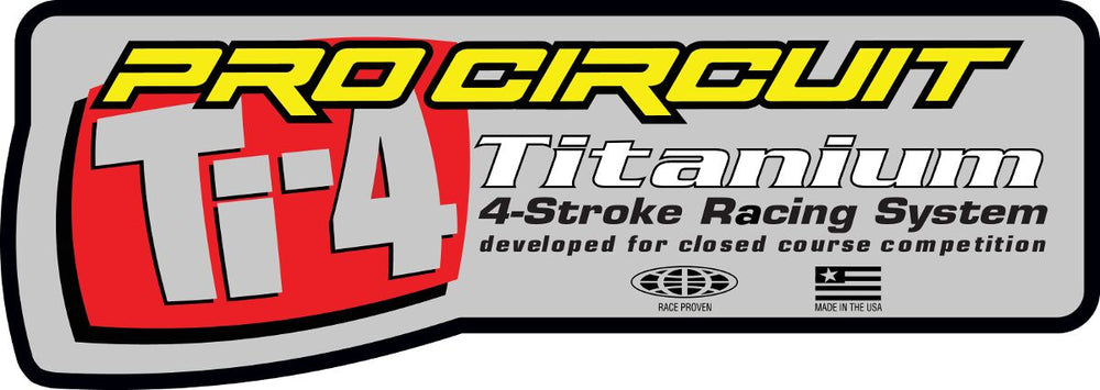 Pro Circuit Silencer Autocollant TI-4