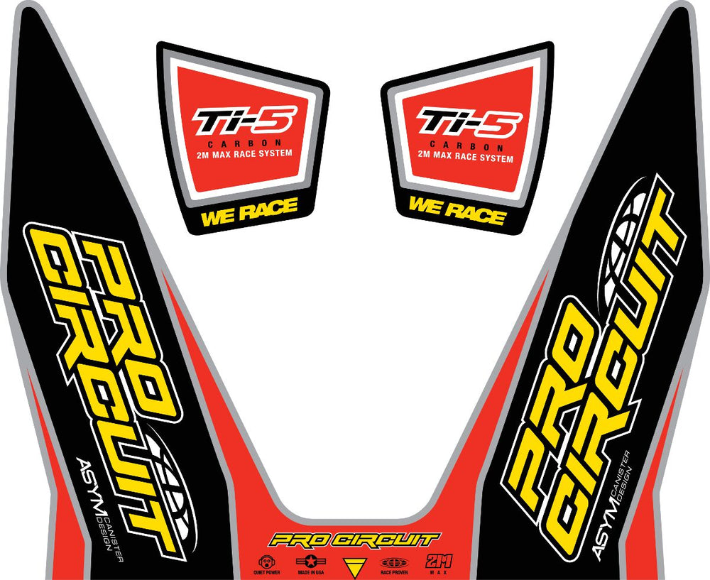 Pro Circuit Échappement Autocollant Kit TI-5