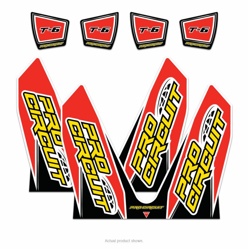 Pièces de rechange d'échappement Pro Circuit Autocollant Kit T-6 — réf 18600706