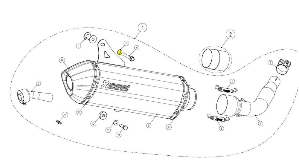 Akrapovic Akra Rondelle P-DR4