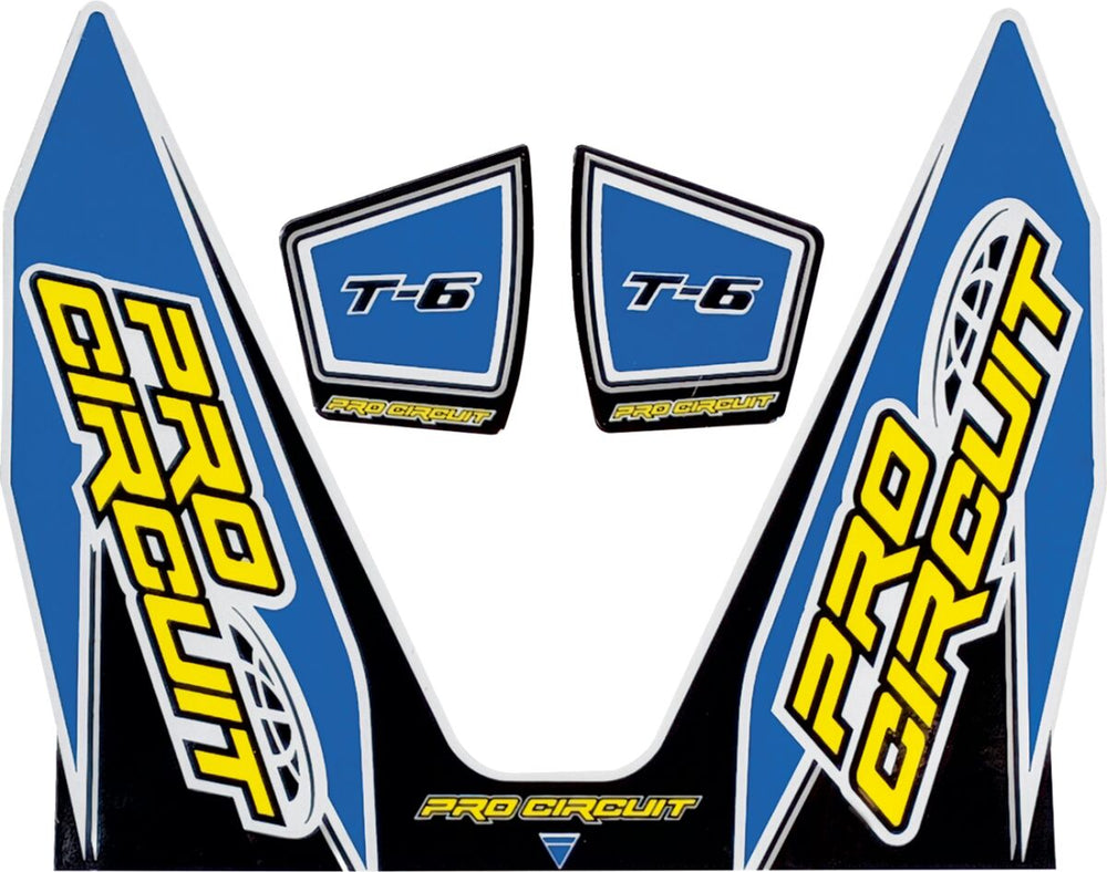 Pro Circuit Autocollant T6 Feu Bleu