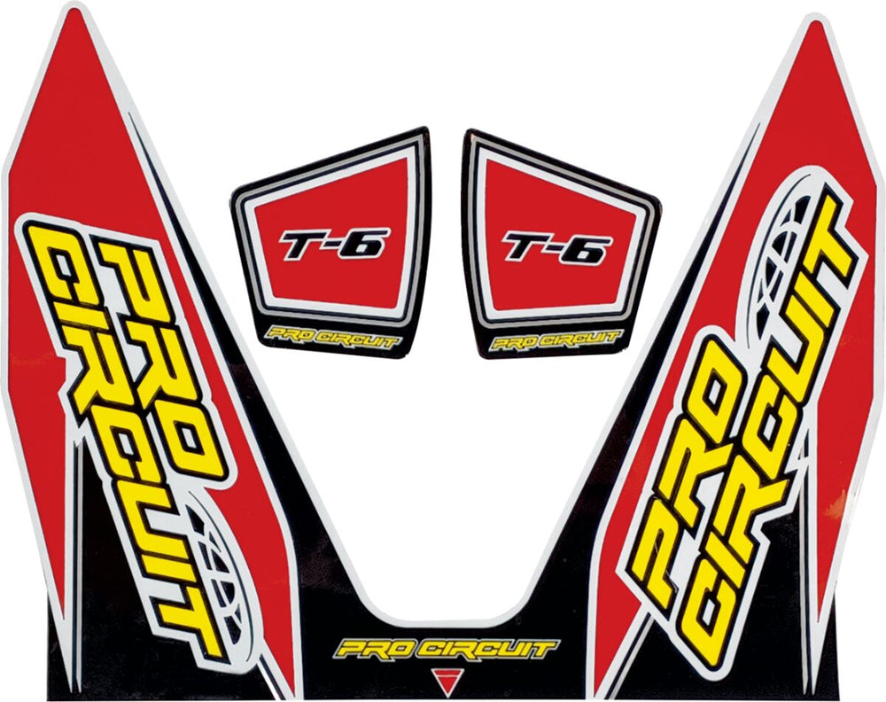 Pro Circuit Autocollant T6 Rouge