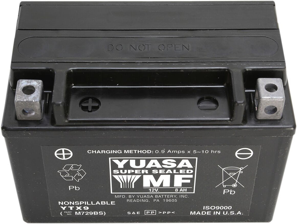 Batterie Yuasa Fa YTX9 pour Aprilia HABANA 125, Aprilia HABANA 125 CUSTOM, Benelli 752 S ABS et 17 autres modèles — réf 21130491