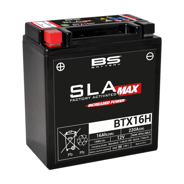BS Battery Batterie BS BTX16H Sla-max