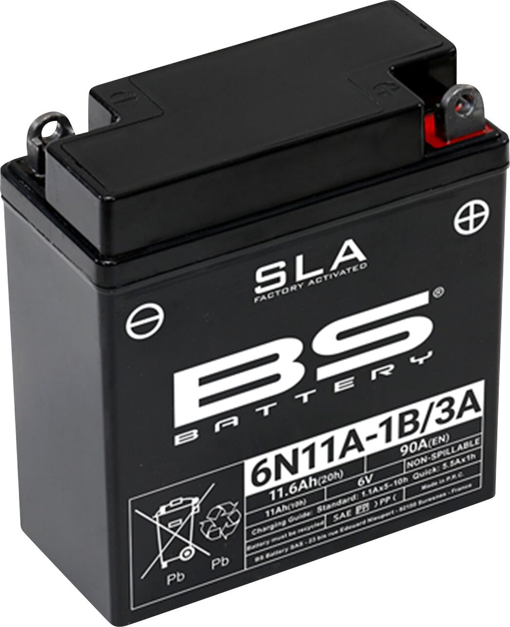 Batterie BS Battery BS 6N11A-1B/3-A Sla pour Suzuki TS 125 — réf 21130843