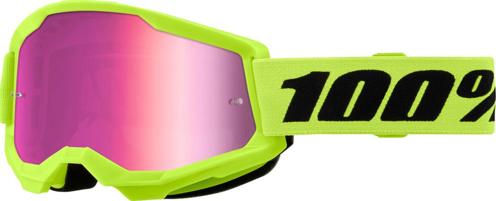 Masque cross 100% ST2 Neon Yel MR PK — réf 26013493