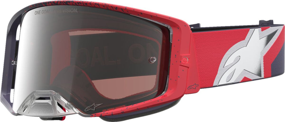 Masque cross Alpinestars Supertech Hiten BLK Rouge — réf 26014116