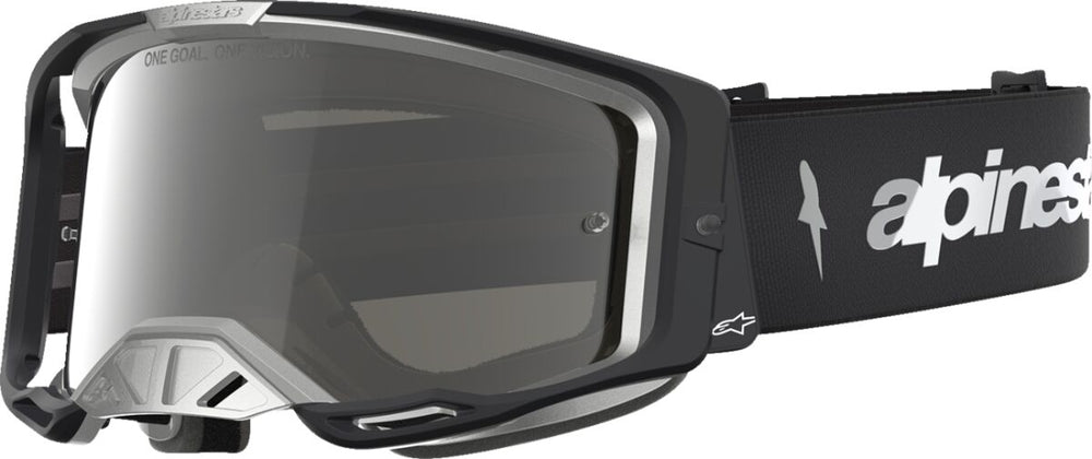 Masque cross Alpinestars Vision 8 Amber BK Silvr — réf 26014130