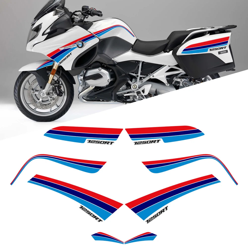 Pour BMW R 1250 R1250RT R1250 RT autocollants autocollant arrière latéral bagagerie boîtier boîte coffre protection de réservoir protection genou kit emblème badge logo