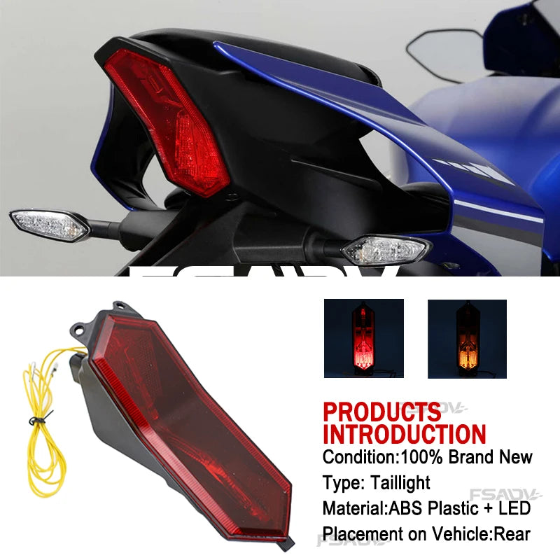 YZF-R7 YZF-R9 moto LED feu arrière frein clignotant intégré pour Yamaha YZF R7 R9 YZFR7 YZFR9 2021-2025
