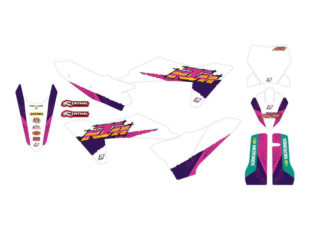 Blackbird Graphic Kit Retro KTM 23